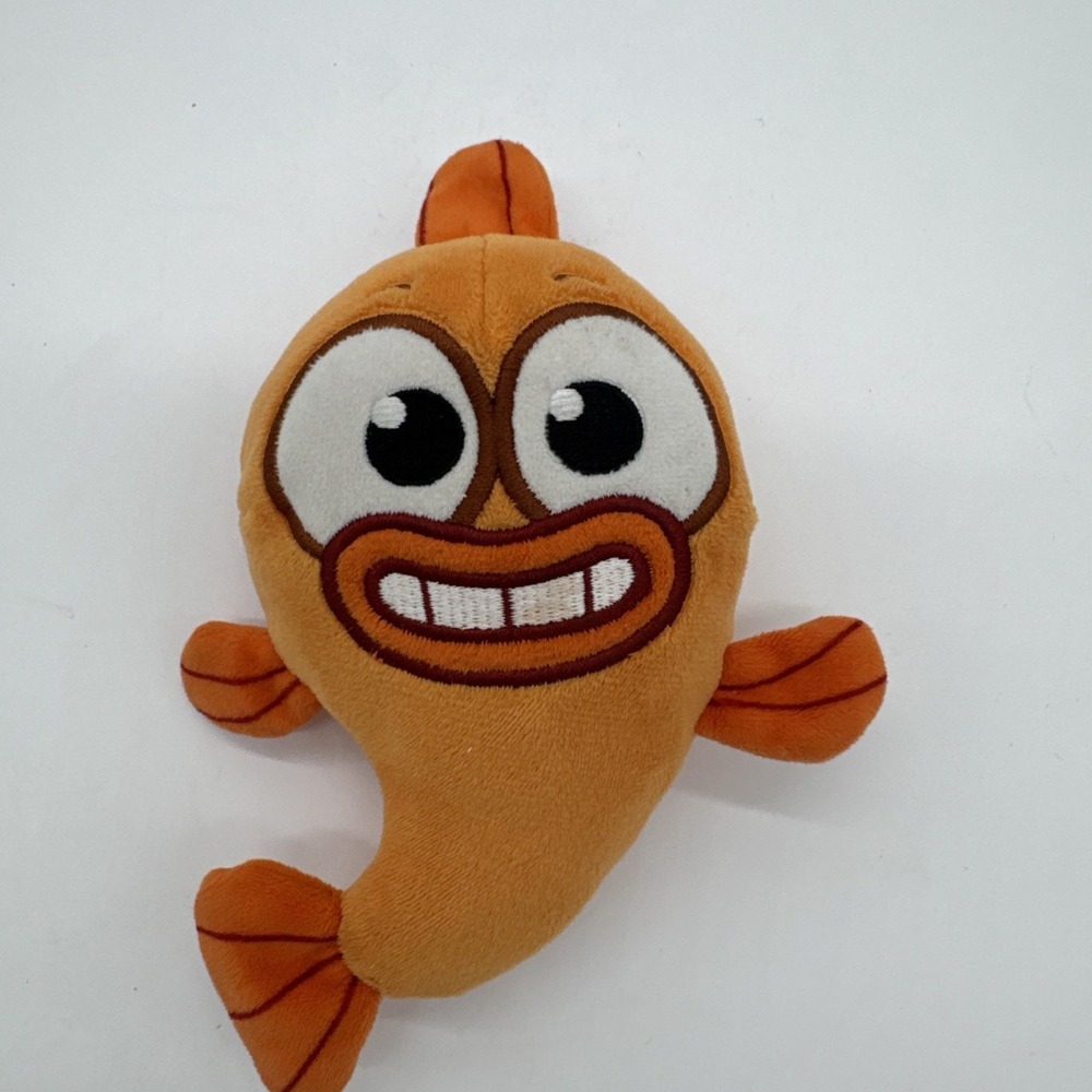 6" Nickelodeon Baby Shark's Big Show Fin Friend William Orange Gold Fish Plush